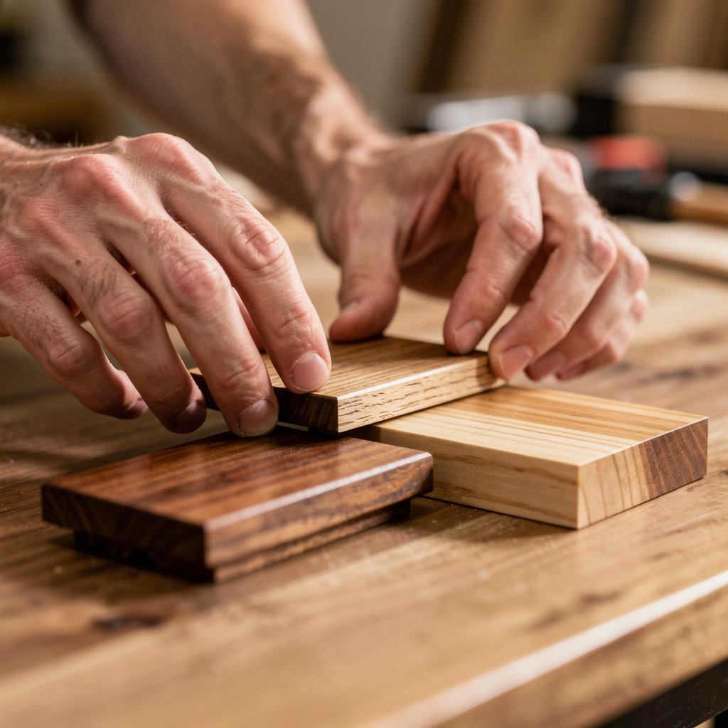 Philco Woodworking portfolio showcase featuring a modern woodworking business website design on a laptop